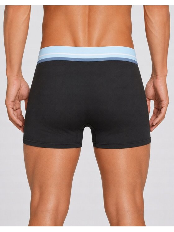 Lee Lee Bokserki Porter 3 Pack Cotton Elastane Trunks Czarny