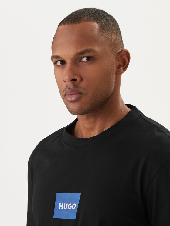 HUGO HUGO Tricou Nayonix 50554382 Negru Regular Fit