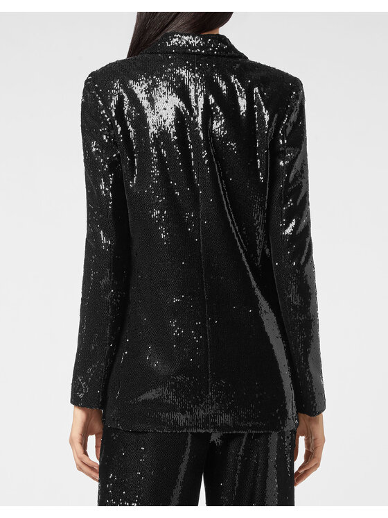PHILIPP PLEIN PHILIPP PLEIN Kurtka puchowa 5225 Czarny Regular Fit