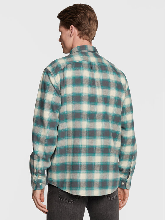 Lee Lee Srajca Riveted L66IDODO 112321895 Zelena Relaxed Fit