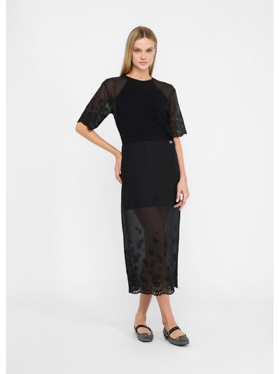 Liu Jo Liu Jo T-shirt UF5258JS90422222 Nero Regular Fit