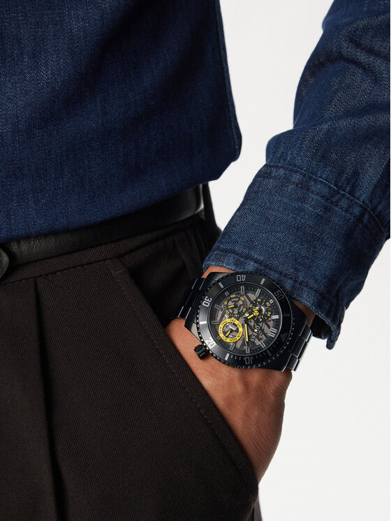 Guess Guess Pulkstenis Axle GW0488G3 Melns