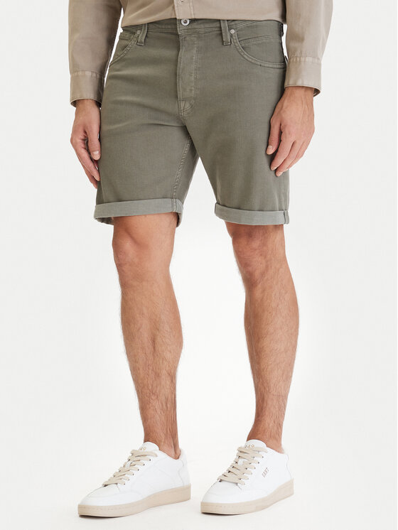 Jack & Jones Pantalon scurți din material Rick 12294338 Verde Regular Fit