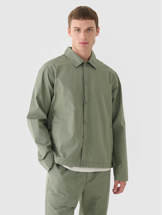 4F 4F Kurtka przejściowa 4FRSS24TTJAM0887-44S Zielony Regular Fit