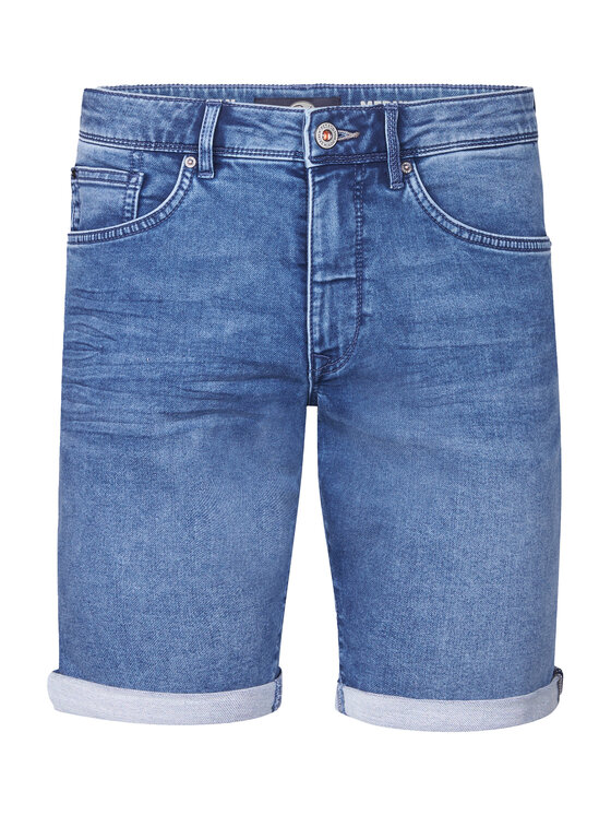 Petrol Industries Petrol Industries Szorty jeansowe M-ROS-SHO001 Niebieski Slim Fit