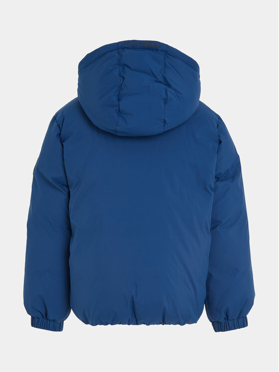 Tommy Hilfiger Tommy Hilfiger Pūkinė striukė KS0KS00488 Mėlyna Relaxed Fit