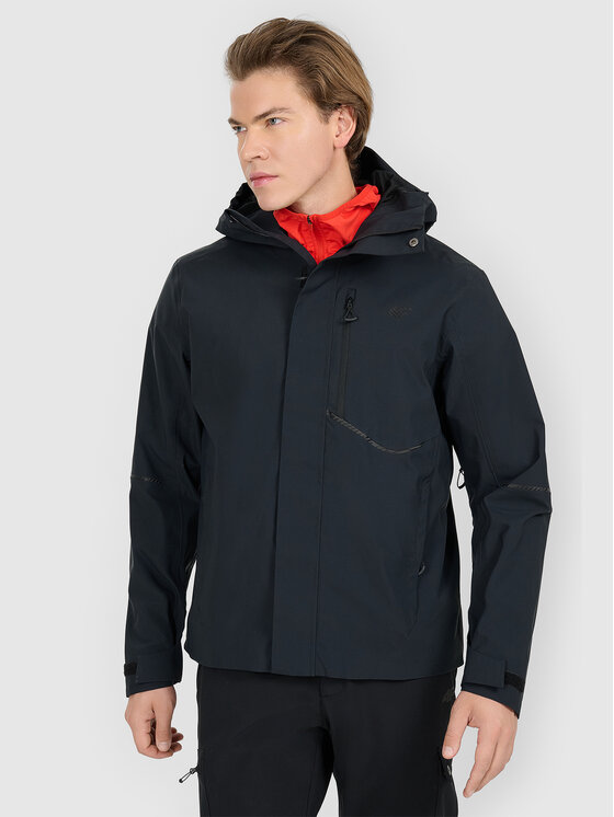 4F 4F Kurtka wielofunkcyjna HALNY Czarny Regular Fit