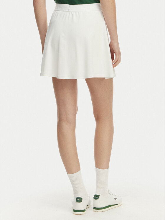 Lacoste Lacoste Fustă tenis JF0218 Alb Regular Fit