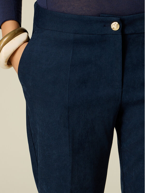 Oltre Oltre Pantaloni di tessuto P062R009574N034 Blu Regular Fit