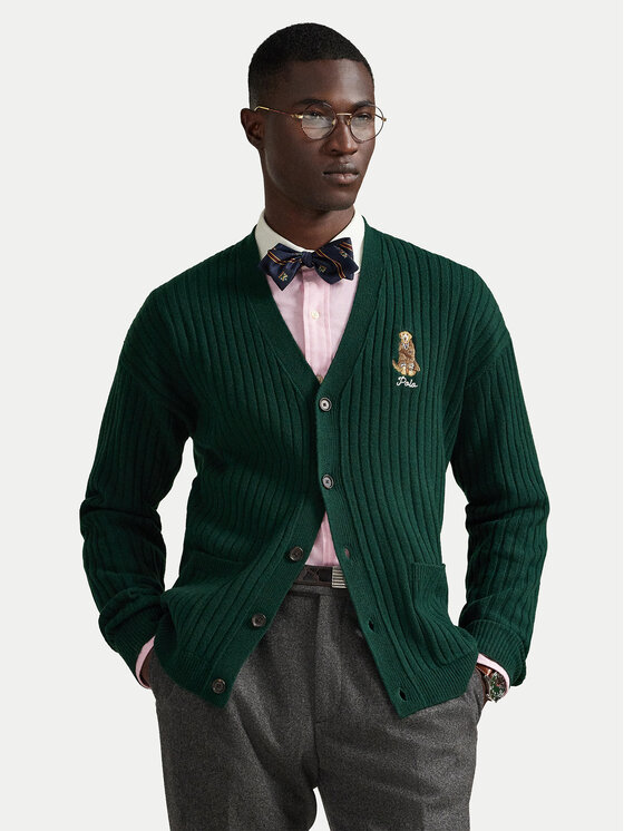 Polo Ralph Lauren Polo Ralph Lauren Kardigán 710979094002 Zöld Relaxed Fit