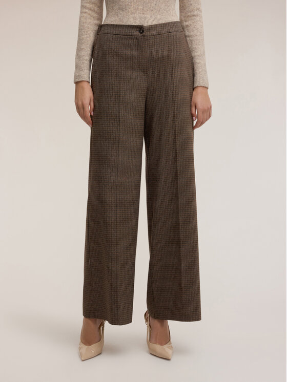 Motivi Motivi Pantaloni di tessuto P01UQ004626N0Z2 Marrone Over Fit