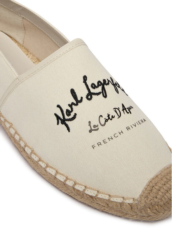 KARL LAGERFELD KARL LAGERFELD Espadrilky KL80110A Écru