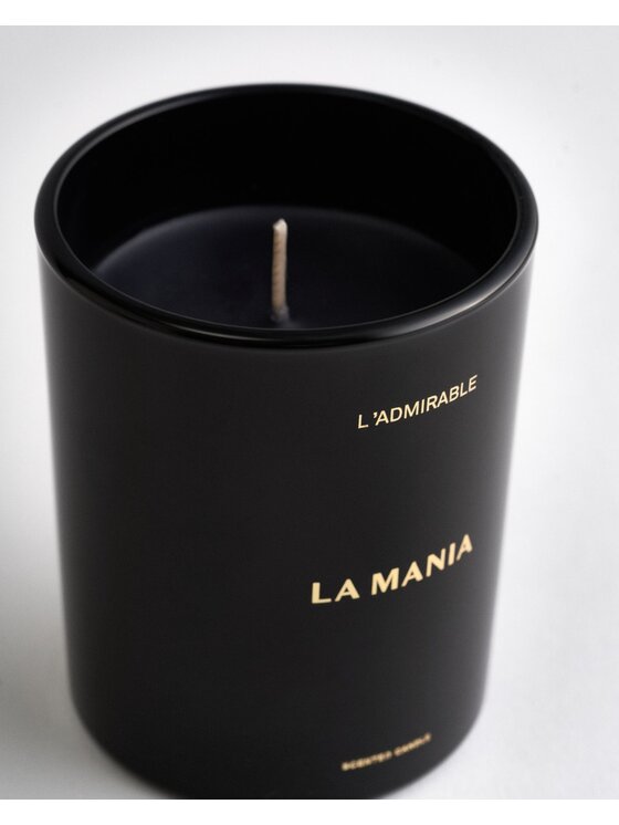 La Mania La Mania Świeca L'admirable Noir Czarny