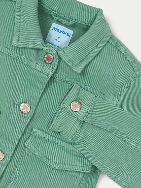Mayoral Mayoral Джинсова куртка 3407 Зелений Regular Fit