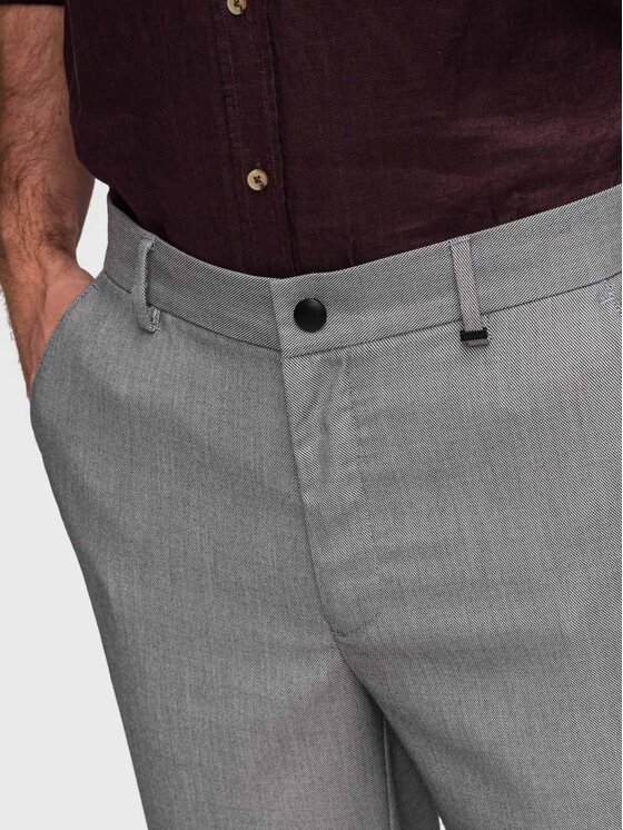 Ombre Ombre Chinosy P1525 Szary Chino Fit