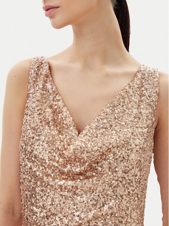 Rinascimento Rinascimento Коктейльна сукня CFC0123778003 Золотий Regular Fit