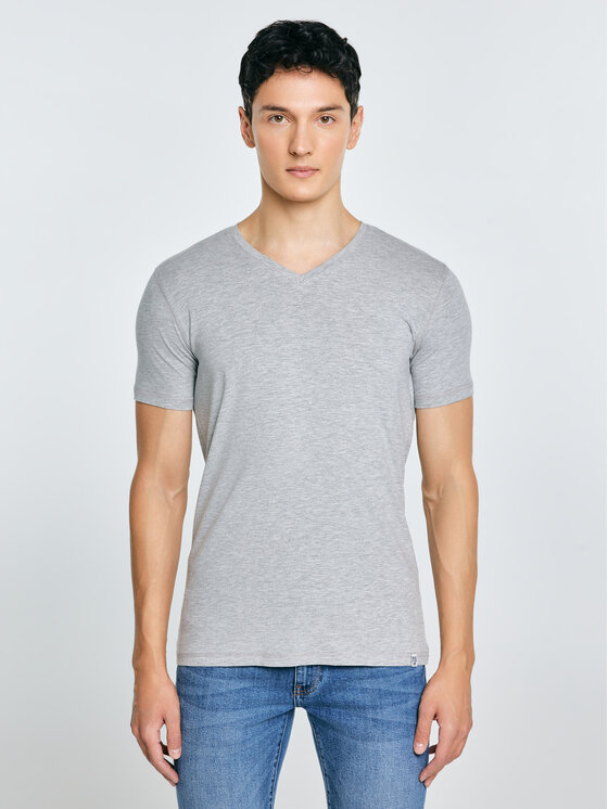 BIG STAR BIG STAR Koszula SUPICLASSICOV Szary Slim Fit