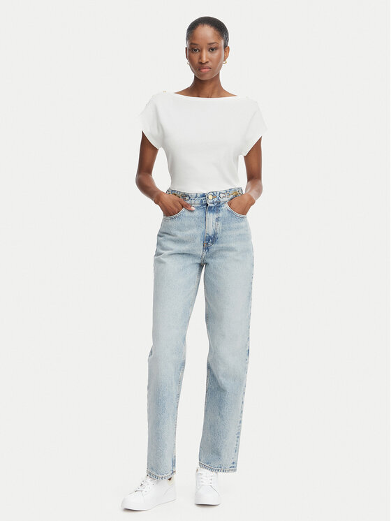 Tommy Hilfiger Tommy Hilfiger Дънки Cam WW0WW49960 Светлосин Straight Fit