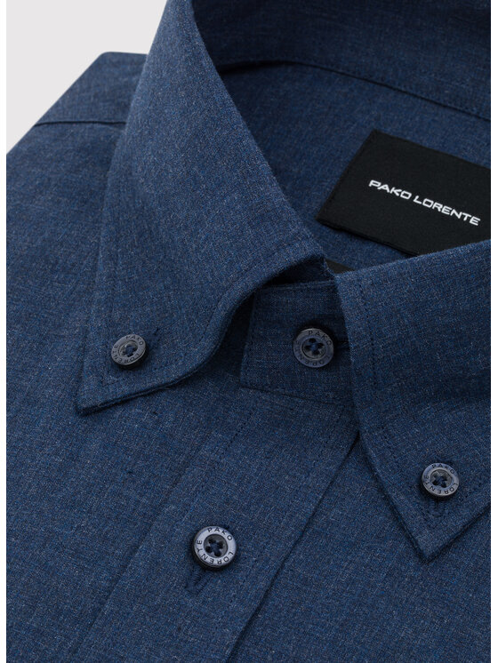 Pako Lorente Pako Lorente Koszula P25WF-1X-012 Granatowy Slim Fit