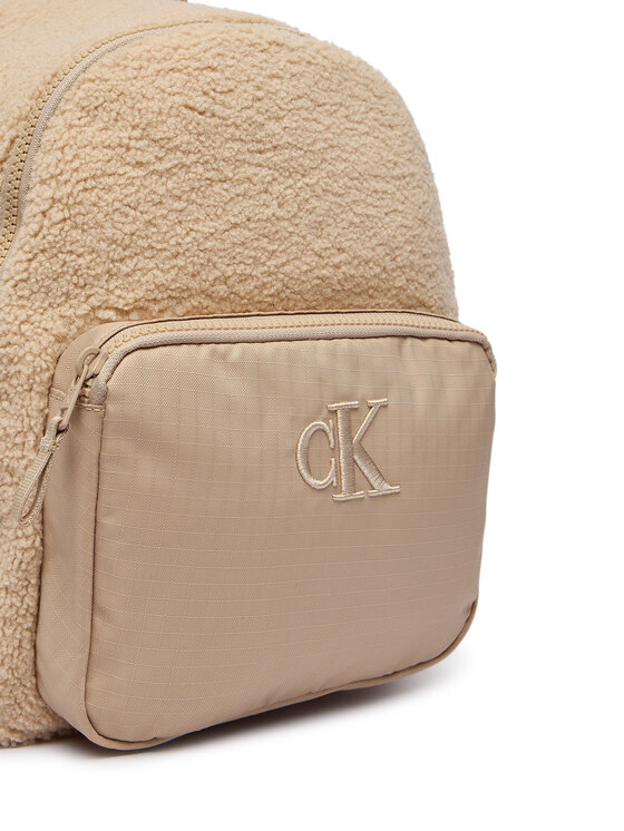 Calvin Klein Calvin Klein Σακίδιο Teddy Medium Backpack IU0IU00650 Μπεζ