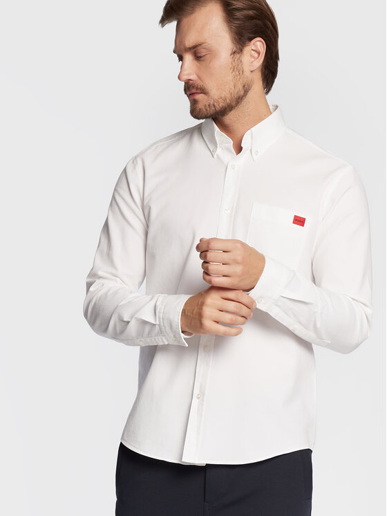 HUGO Hugo Košeľa Evito 50479302 Biela Slim Fit