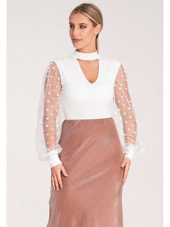 FIGL FIGL Body M1081 Biały Fitted Fit