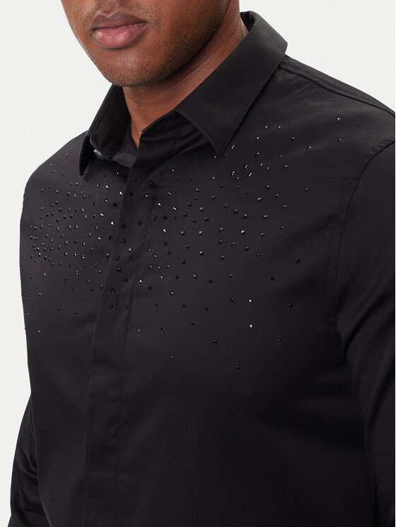 Armani Exchange Armani Exchange Košulja XM001504 AF10192 UC001 Crna Regular Fit