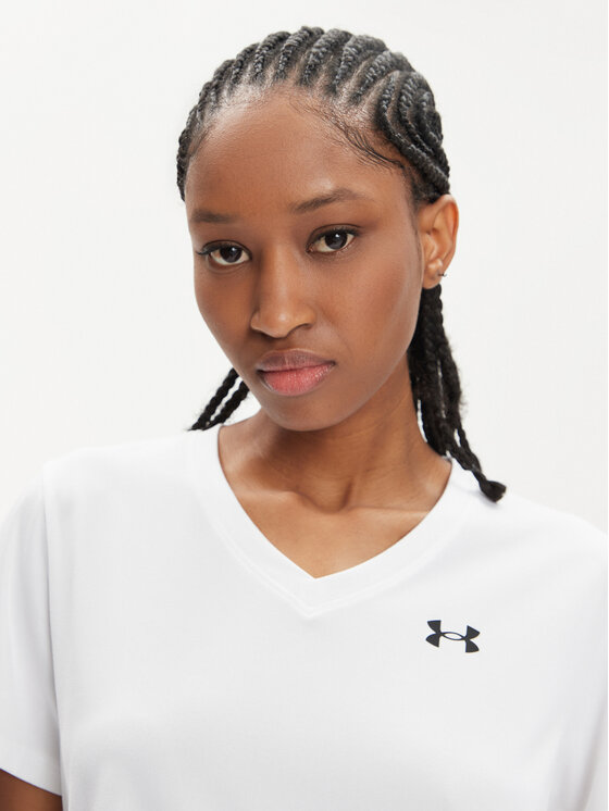Under Armour Under Armour Koszulka techniczna Tech Ssv- Solid 1384229-100 Biały Loose Fit