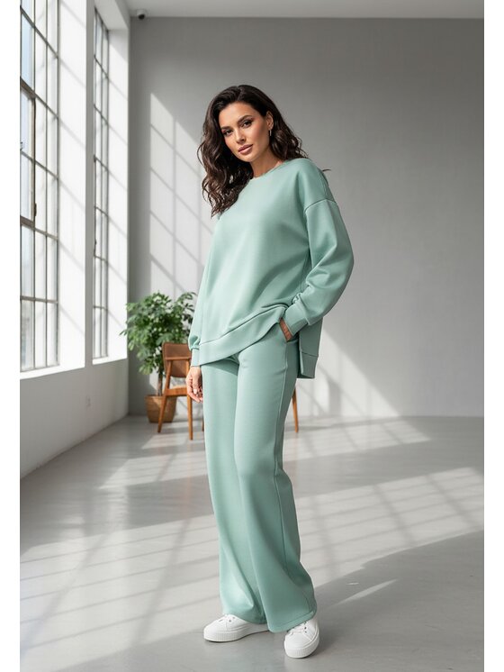 FIGL FIGL Komplet dresowy M1250 Zielony Regular Fit