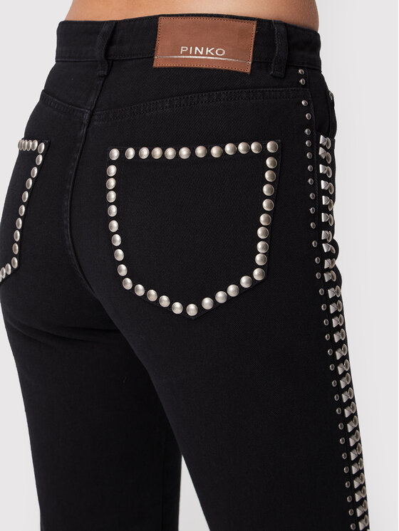 PINKO Pinko Jeansy Urlo 5 1J111F A0A3 Černá Regular Fit