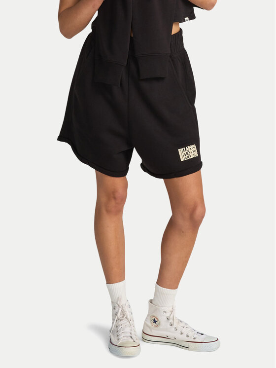 Billabong Pantaloni scurți sport So Typical EBJFB03004 Negru Loose Fit