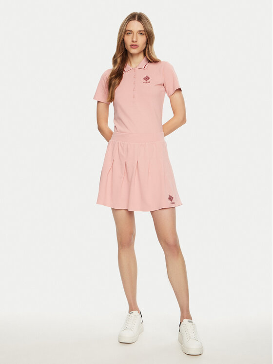 Guess Guess Мини пола V5RD00 KCOK1 Розов Regular Fit