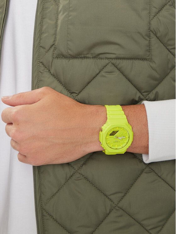 G-Shock G-Shock Hodinky GA-2100-9A9ER Žltá