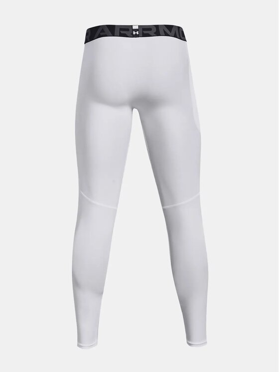 Under Armour Under Armour Legginsy 1361586-100 Biały Regular Fit