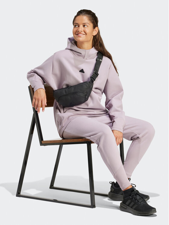 adidas adidas Pulóver Z.N.E. Winterized IS4336 Lila Loose Fit