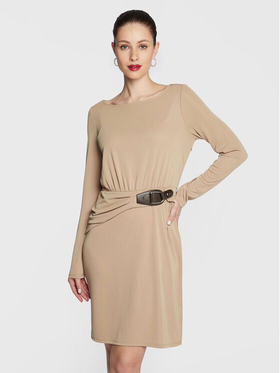 Lauren Ralph Lauren Rochie de zi 250888719 Bej Regular Fit