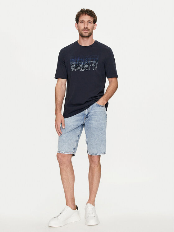 Bugatti Bugatti T-shirt 8350 55042A Blu scuro Modern Fit