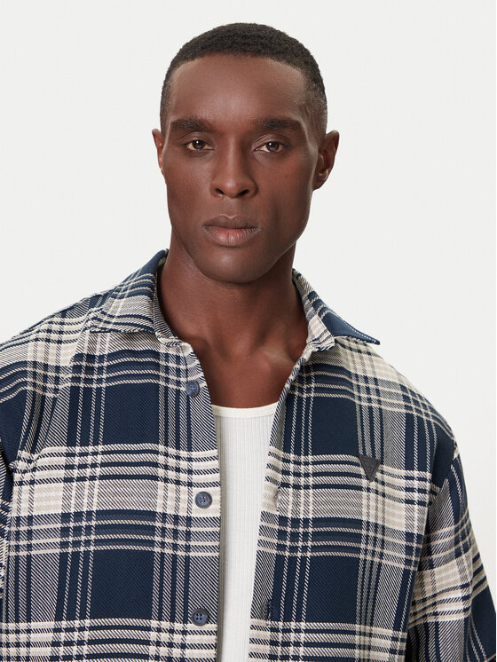 Guess Guess Cămașă M5BH24 W1951 Maro Regular Fit