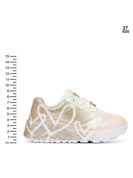 Skechers Skechers Сникърси Jgoldcrown: Uno Lite - Heartdust Forever 310814L Златист