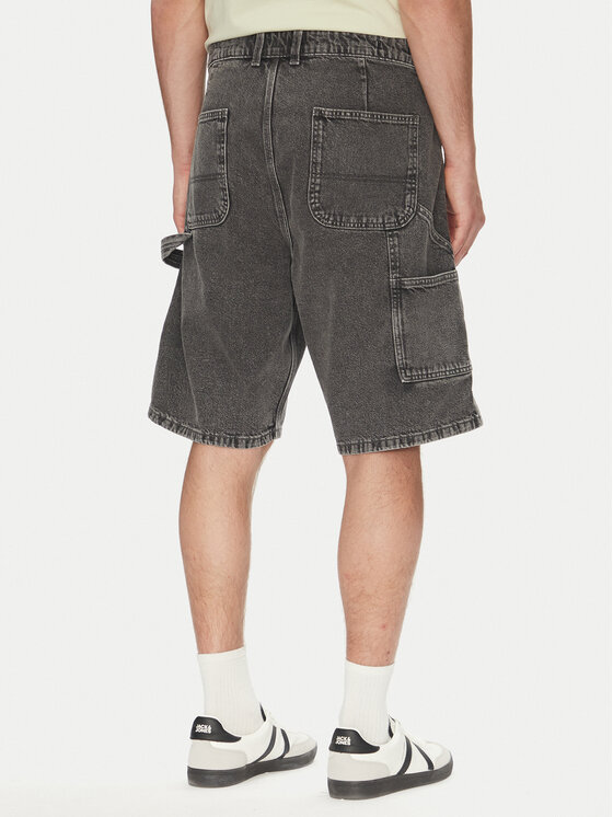 Jack & Jones Jack & Jones Pantaloni scurți de blugi Alex 12273238 Gri Baggy Fit