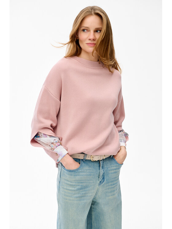 blue shadow blue shadow Sweter Celeste-2 Różowy Regular Fit