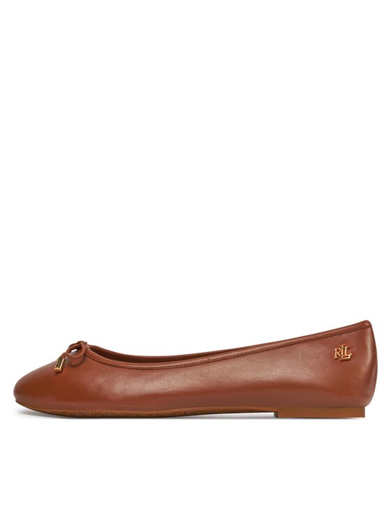 LAUREN RALPH LAUREN Lauren Ralph Lauren Baleriny 802940603002 Brązowy