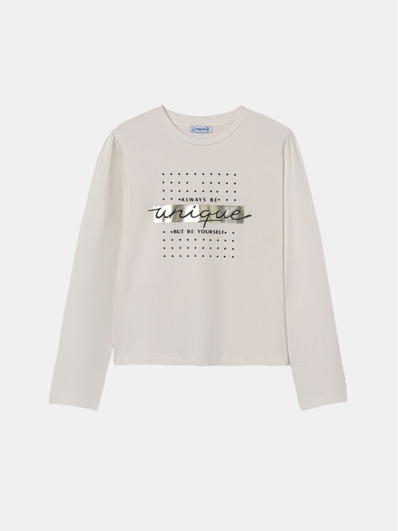 Mayoral Mayoral Bluzka 830 Écru Regular Fit