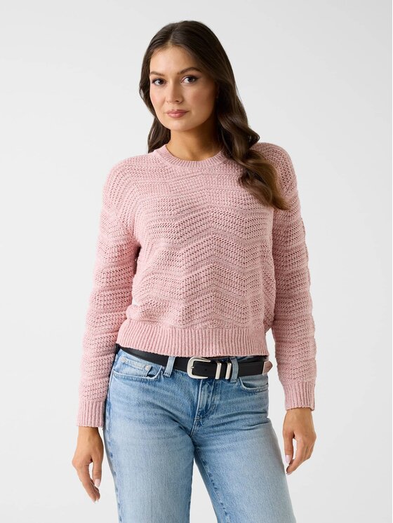 Guess Guess Sweter 180859 Różowy Classic Fit