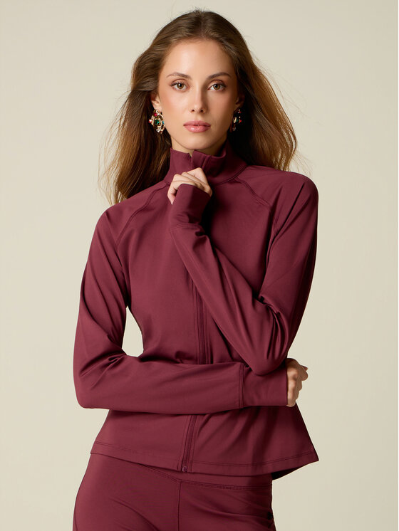 Oltre Oltre Felpa G872J004745N036 Bordeaux Slim Fit