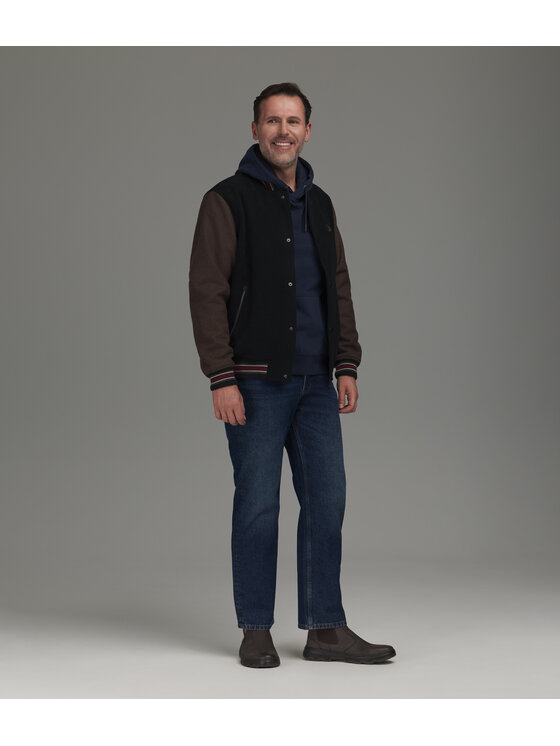 Lee Cooper Lee Cooper Kurtka przejściowa BOMBER Brązowy ciemny Regular Fit