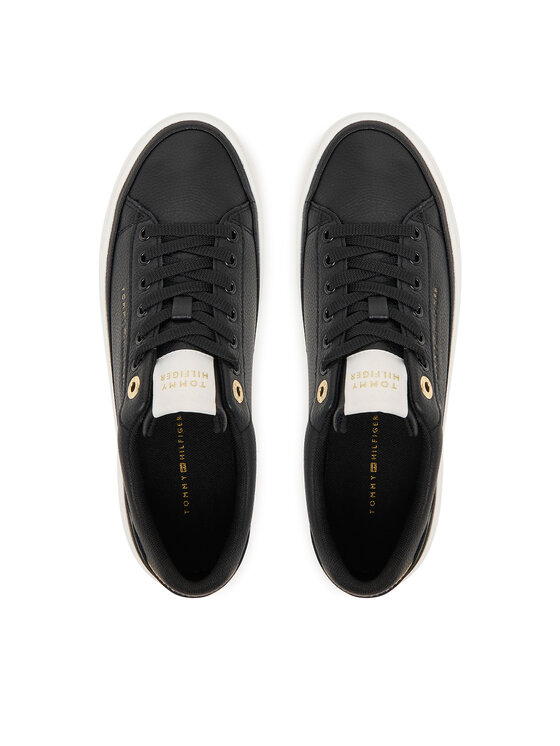 Tommy Hilfiger Tommy Hilfiger Snīkeri Th Foxing Platform Leather FW0FW09018 Melns