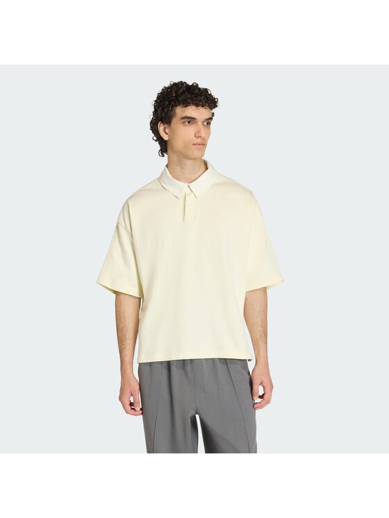adidas adidas Polo 159054 Beżowy Loose Fit