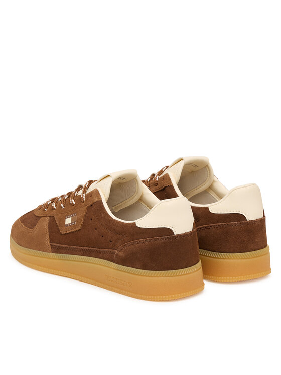 Tommy Jeans Tommy Jeans Laisvalaikio batai Mu The Greenwich Edge Suede EN0EN03050 Ruda