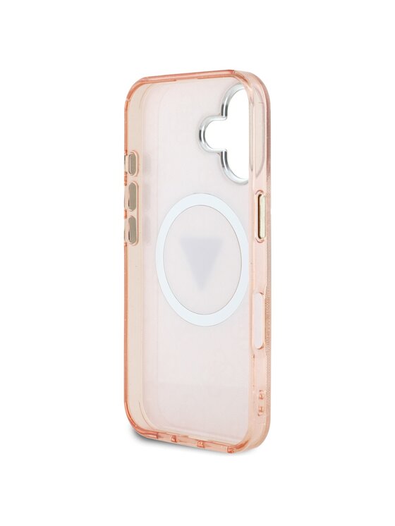 Guess Guess Etui na telefon iPhone 16 Różowy